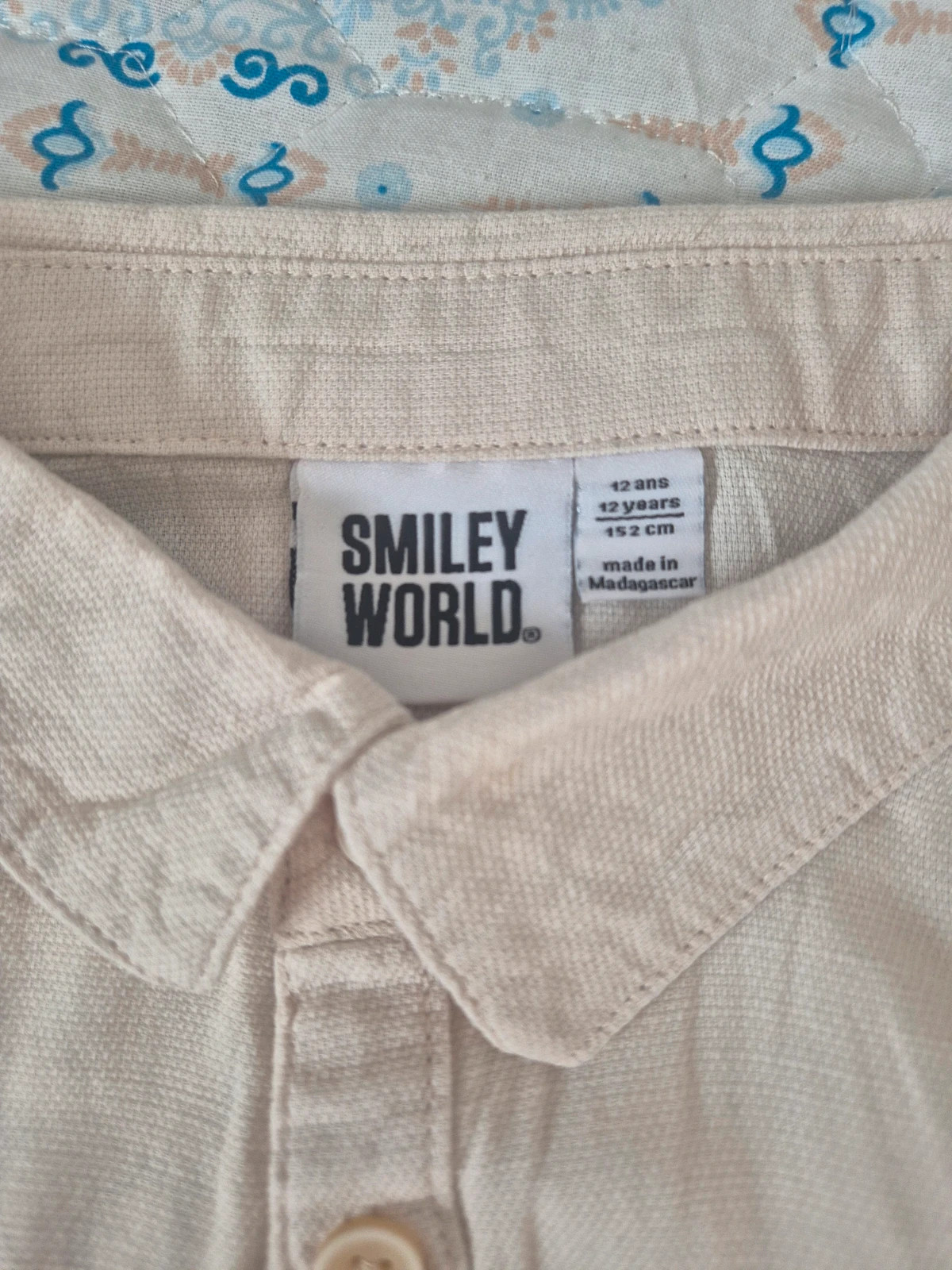 Chemise manches courtes garçon – Smiley World – taille 12 ans / 152 cm 3