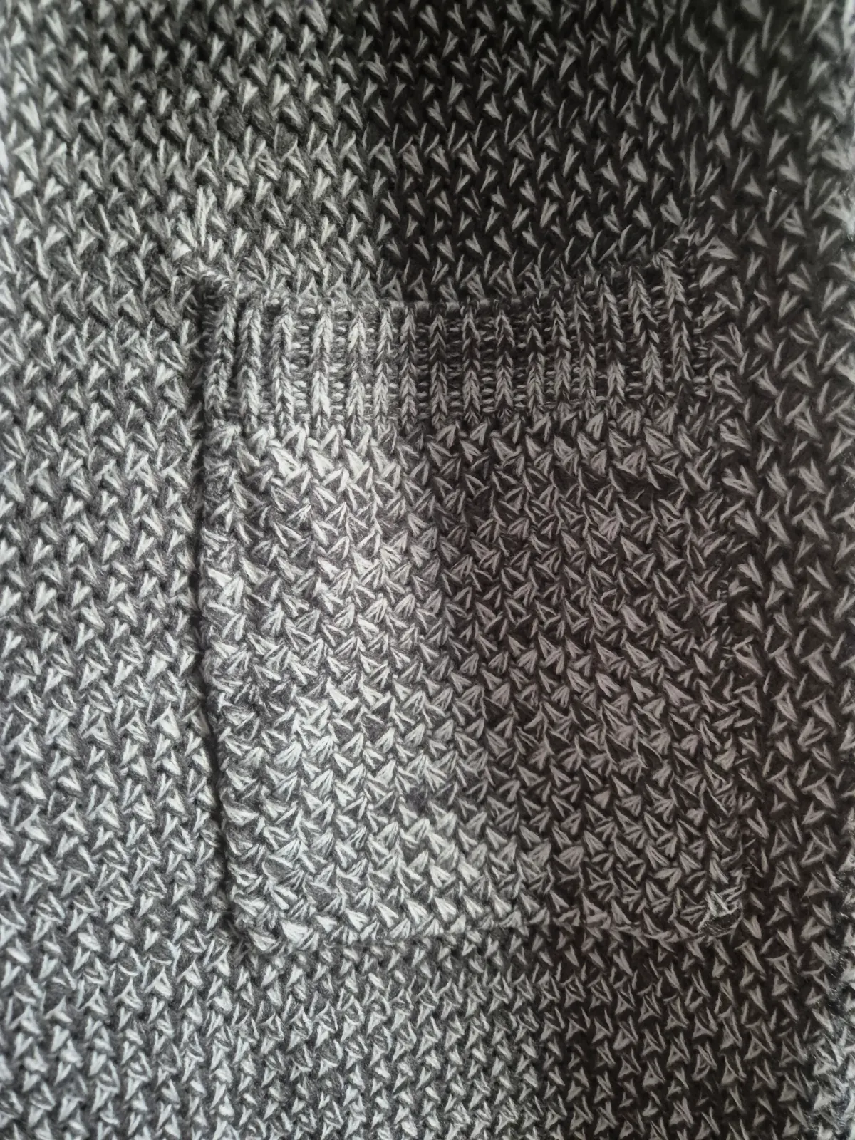 Gilet long en maille chiné gris – Bose – taille Taille unique 3
