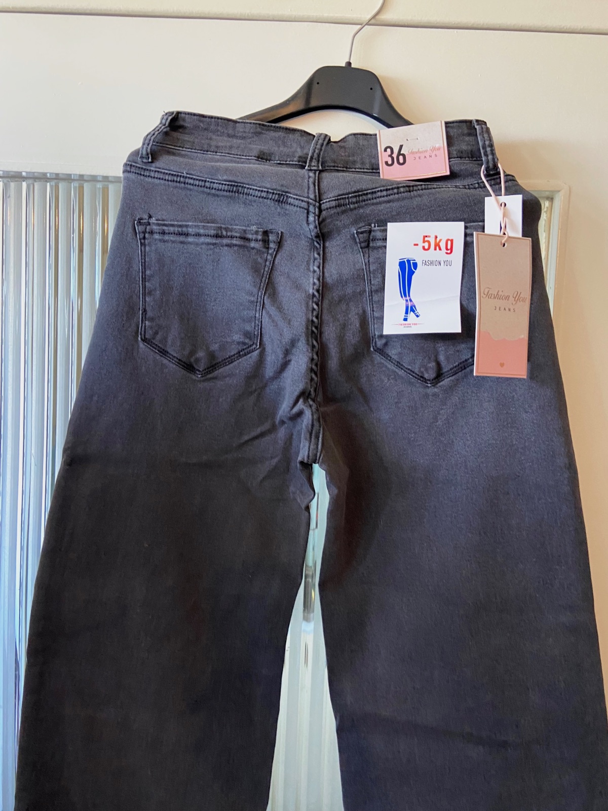 Jeans femme 36 gris – Fashion you – taille 36 3