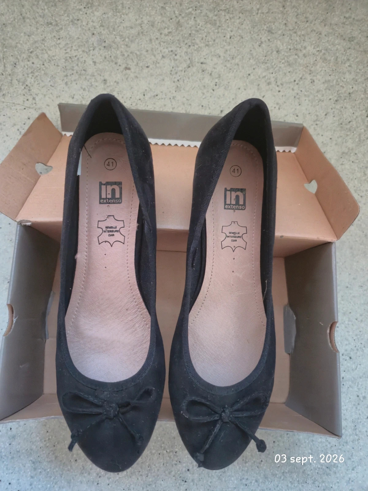 Chaussures à talon effet ballerine taille 41