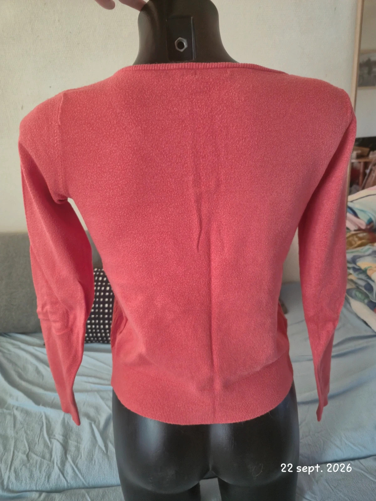 Pull fin taille s couleur corail – Extenso – taille S / 36 / 8 2
