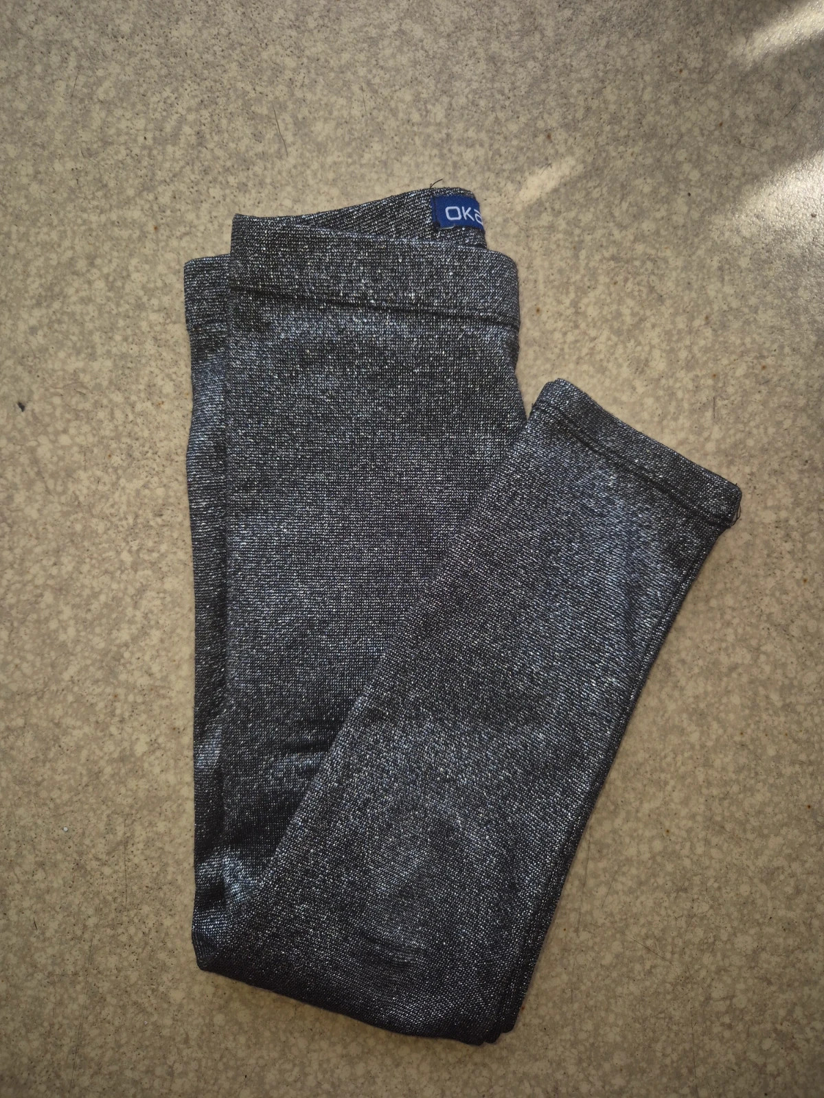 Leggings noir brillant argenté 6 ans – Okaïdi – taille 6 ans / 116 cm 3
