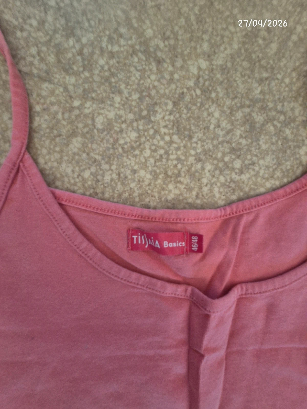 Debardeur à bretelle grande taille rose 46/48 xxl – Tissaia Basics – taille XXL / 44 / 16 2
