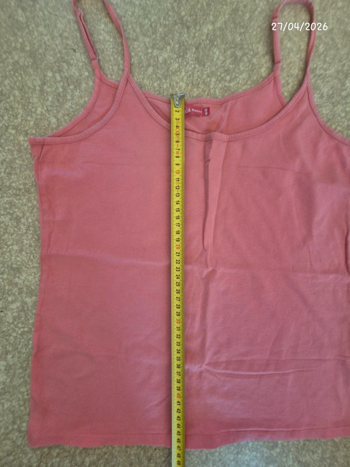 Debardeur à bretelle grande taille rose 46/48 xxl – Tissaia Basics – taille XXL / 44 / 16 3