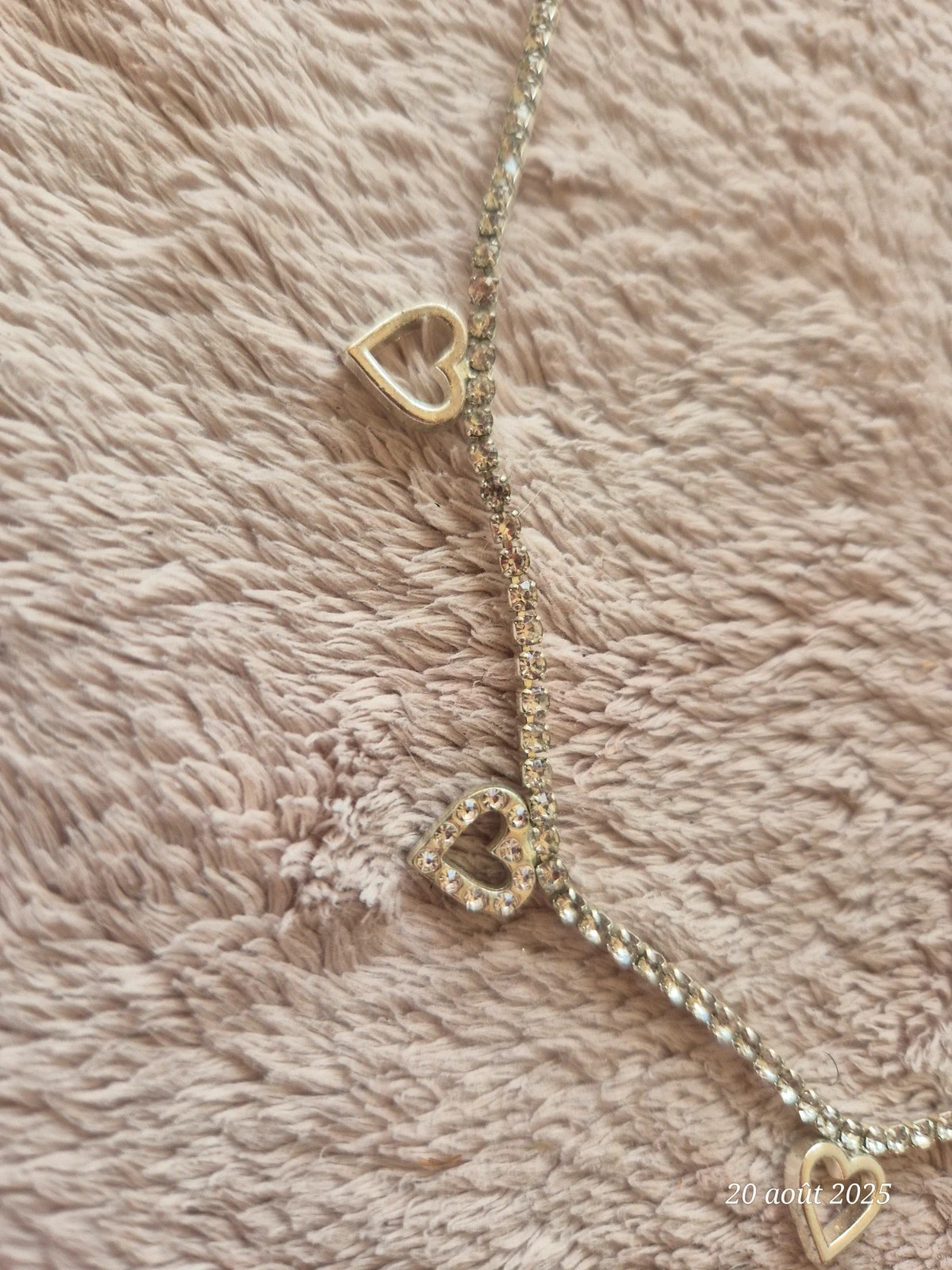 Collier coeur argenté. – Vintage Love 2