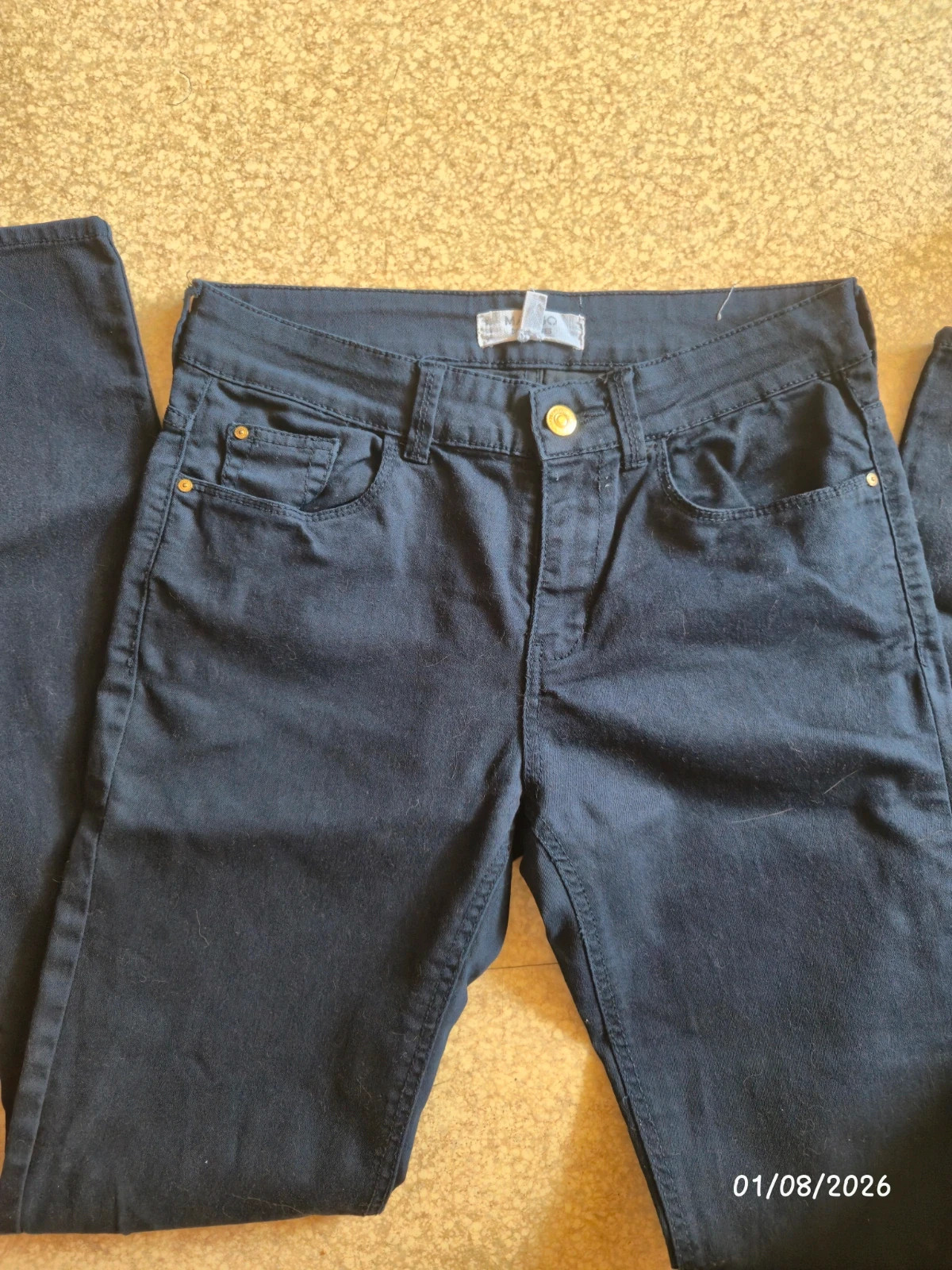 Jeans bleu marine mango taille 36 – Mango – taille S / 36 / 8 3