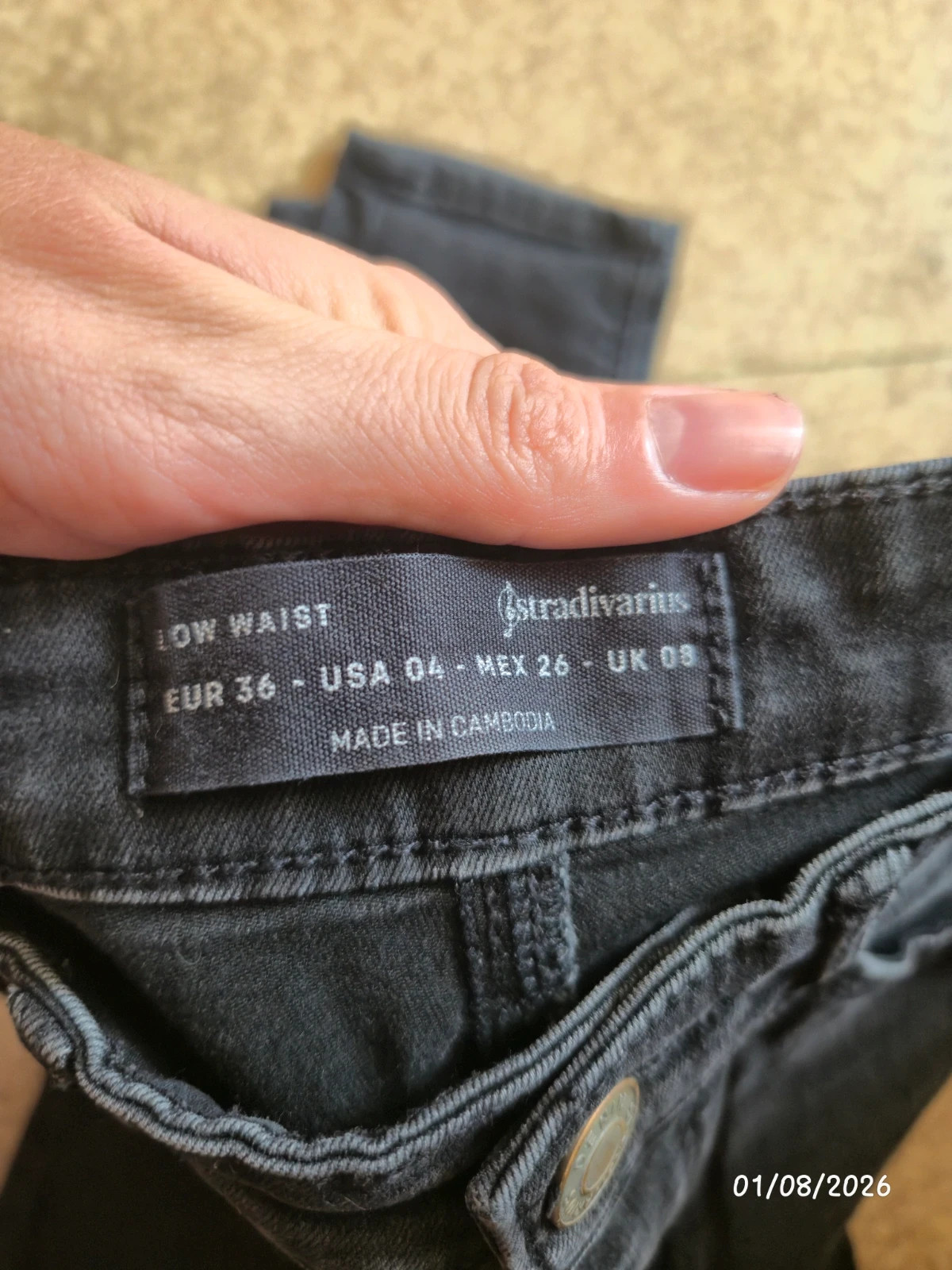 Jeans noir stradivarius t.36 – Stradivarius – taille S / 36 / 8 3