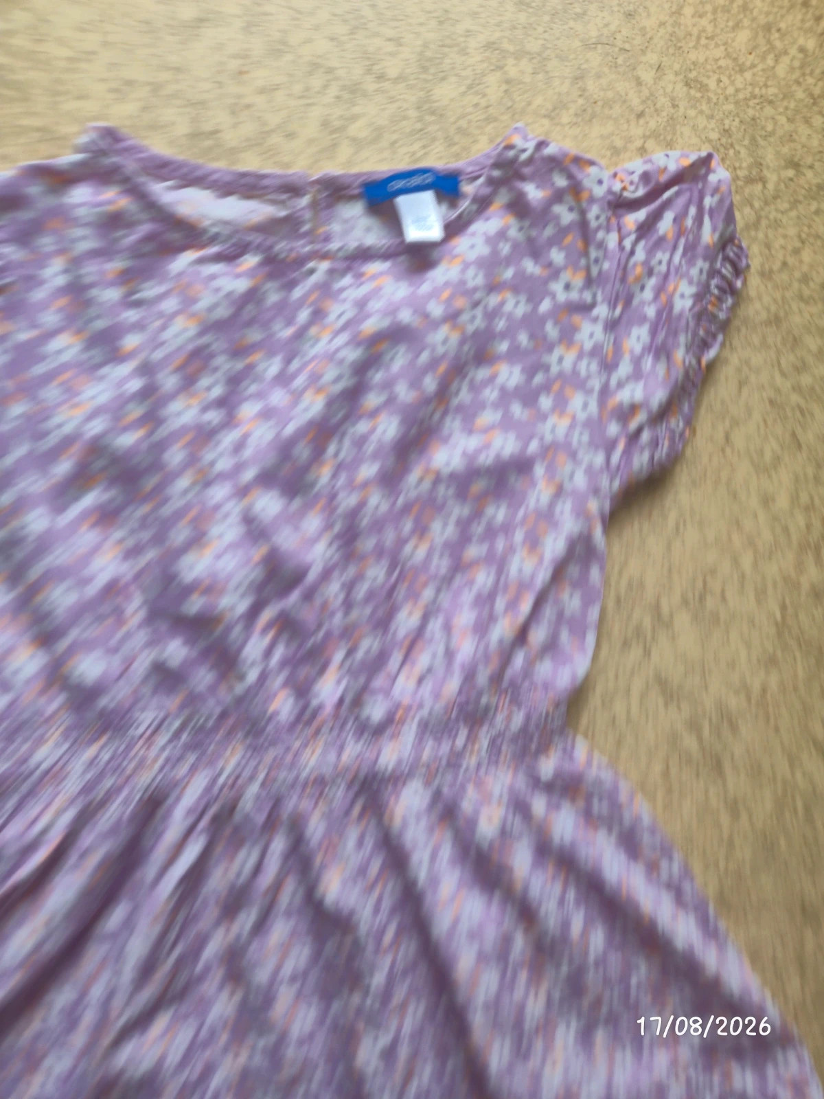 Robe violette fleurie okaidi 6 ans – Okaïdi – taille 6 ans / 116 cm 2