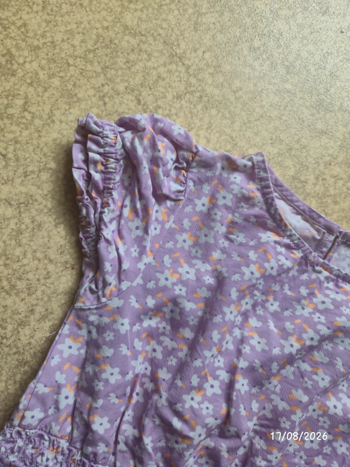 Robe violette fleurie okaidi 6 ans – Okaïdi – taille 6 ans / 116 cm 3