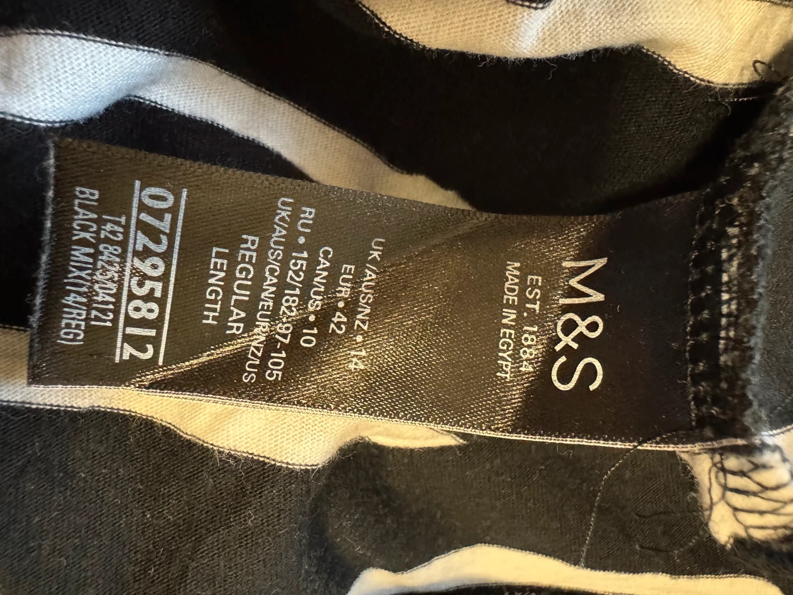 Vestido algodón rayas de marks&spencer talla 42 🍀 – Marks & Spencer – taille XL / 42 / 14 4