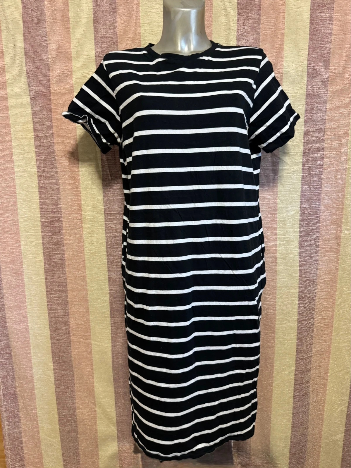 Vestido algodón rayas de marks&spencer talla 42 🍀