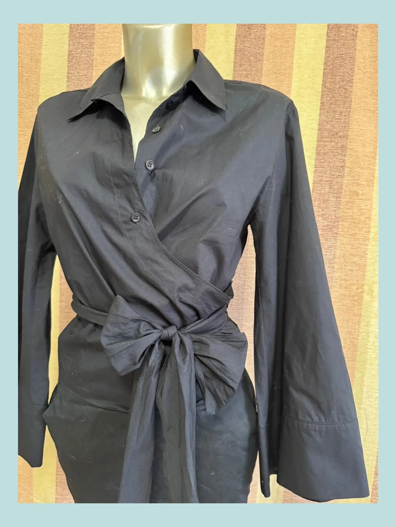 Blusa cruzada algodón de Zara , talla XS 🍀 – Zara – taille XS / 34 / 6 3