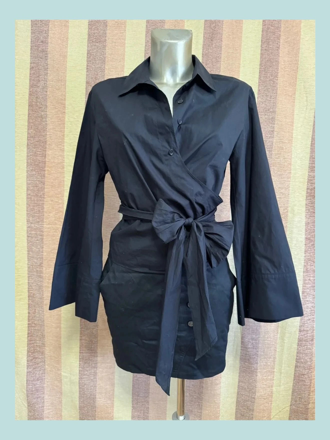 Blusa cruzada algodón de Zara , talla XS 🍀 – Zara – taille XS / 34 / 6