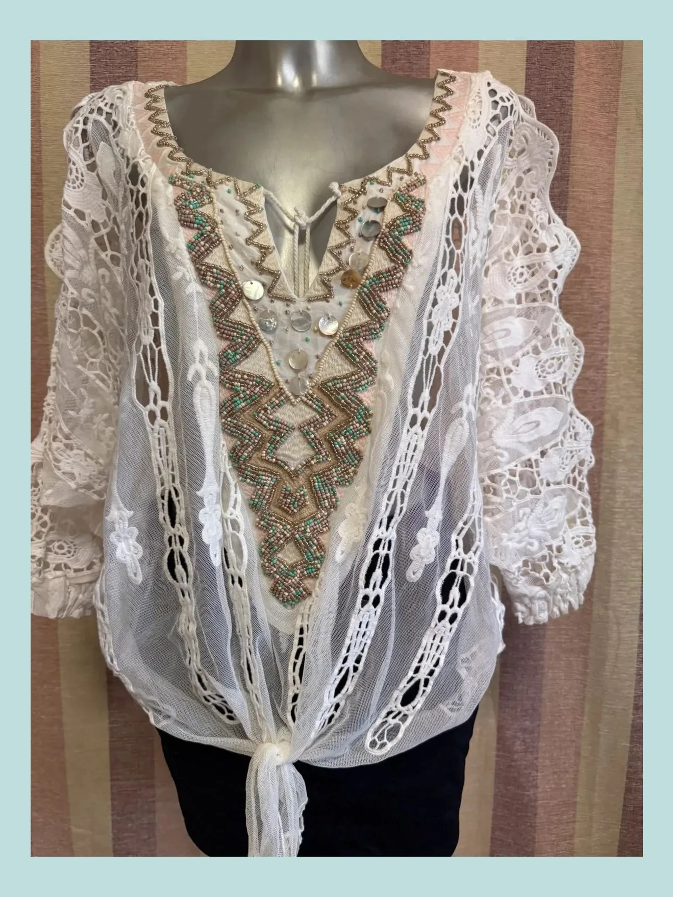 Blusa encaje oversize talla M 🍀 – Port boutique – taille M / 38 / 10 2