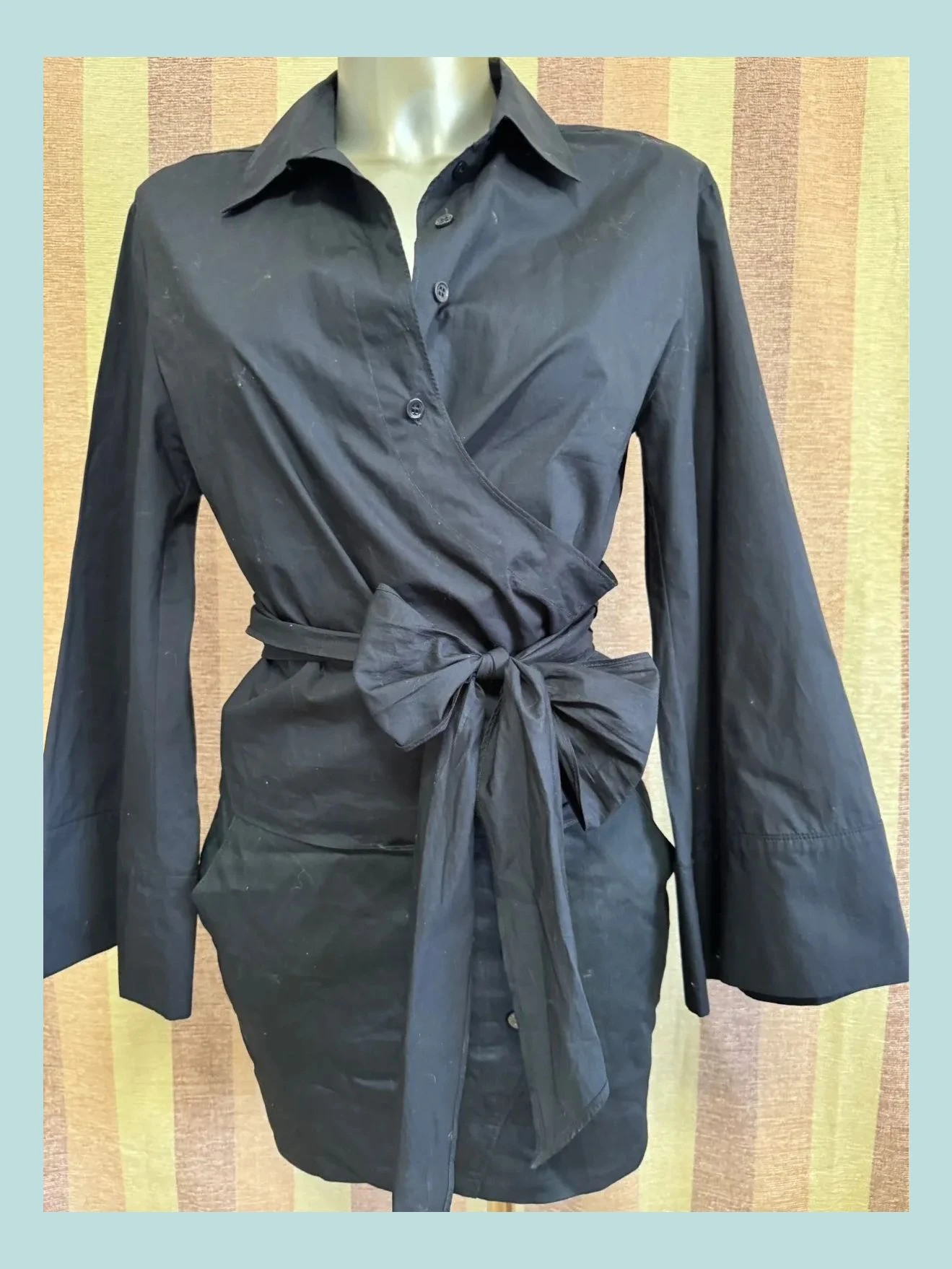 Blusa cruzada algodón de Zara , talla XS 🍀 – Zara – taille XS / 34 / 6 2