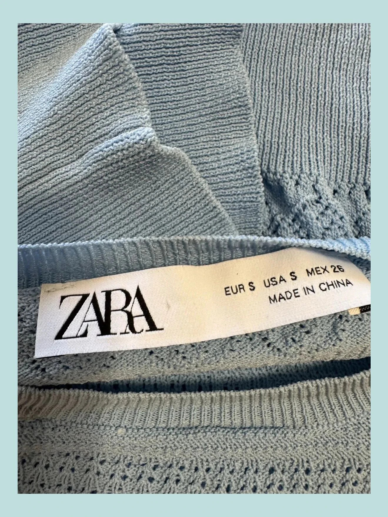 Blusa punto de Zara talla S 🍀 – Zara – taille S / 36 / 8 5