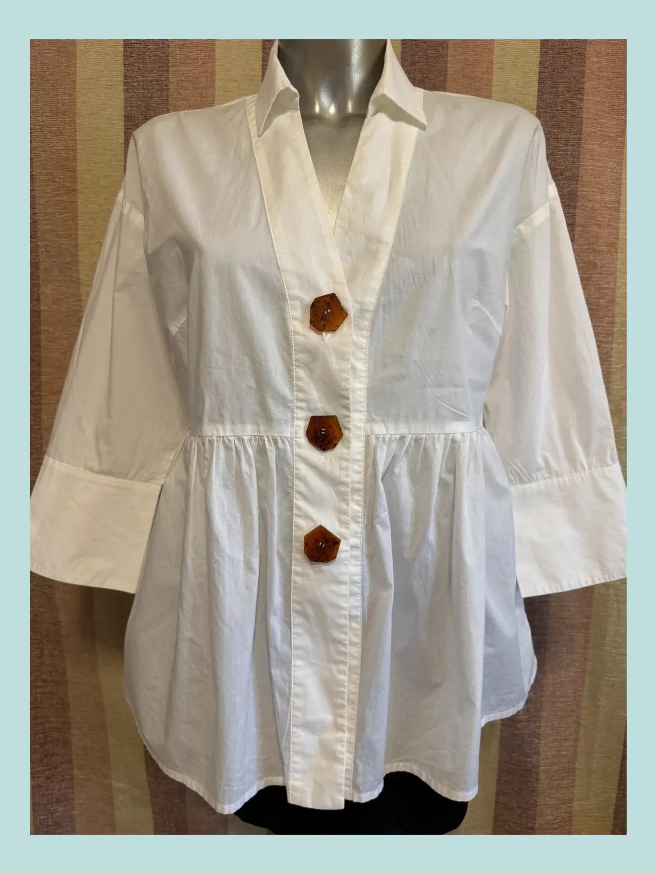 Camisa algodón oversize De Alba conde talla 40 🍀 – Alba Conde – taille L / 40 / 12 2
