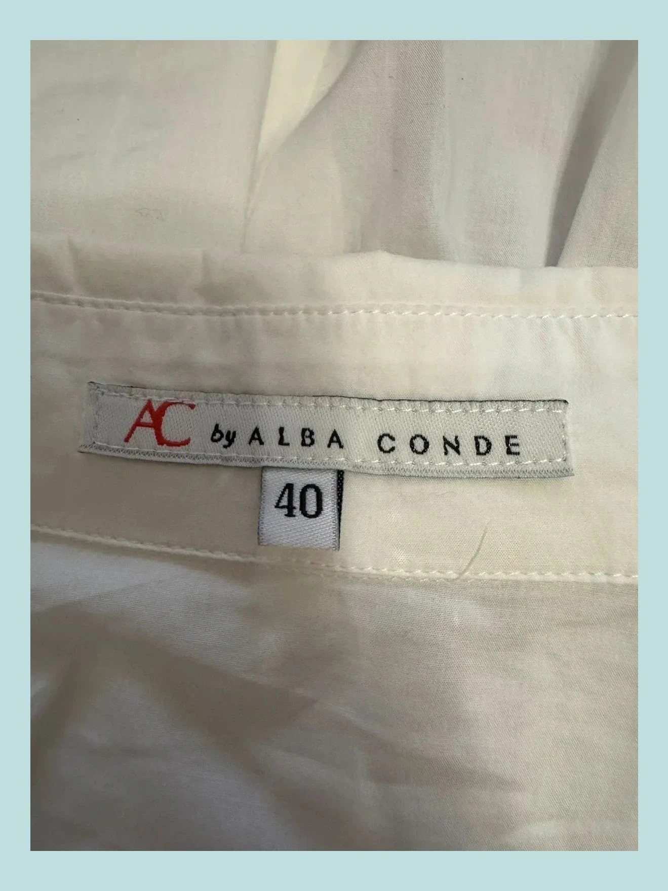 Camisa algodón oversize De Alba conde talla 40 🍀 – Alba Conde – taille L / 40 / 12 5
