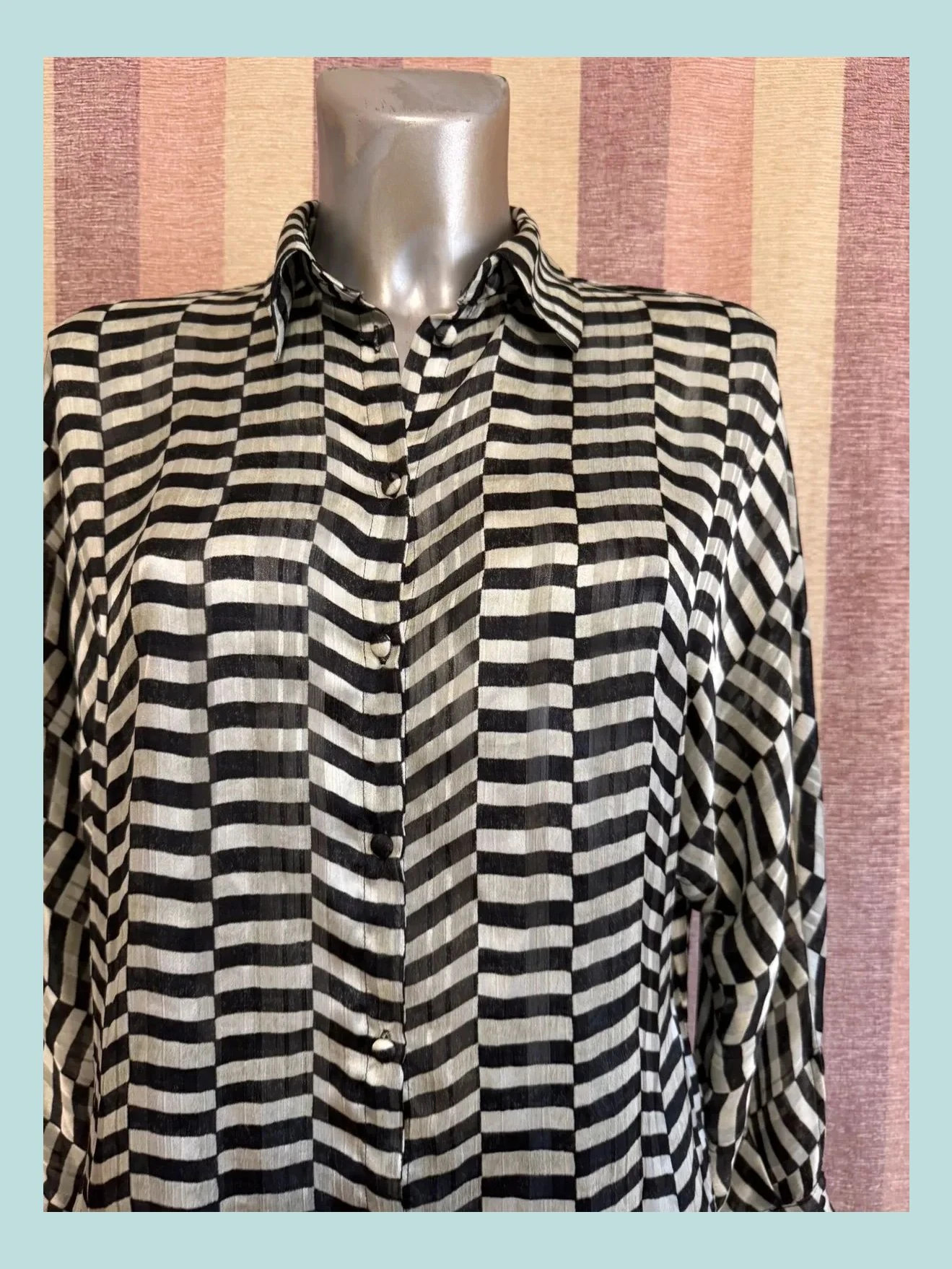 Blusa estampada Zara talla M 🍀 – Zara – taille M / 38 / 10 3