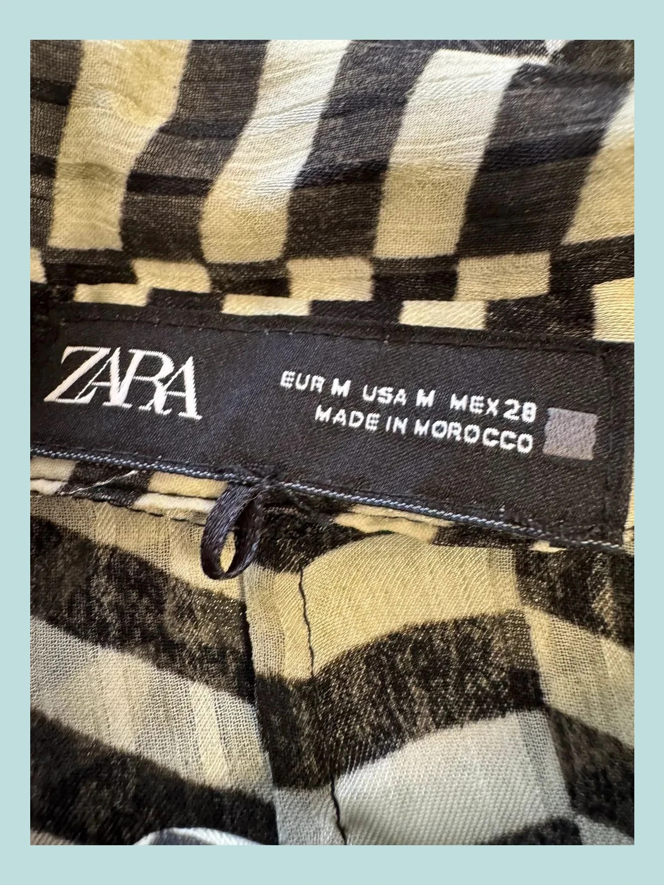 Blusa estampada Zara talla M 🍀 – Zara – taille M / 38 / 10 5