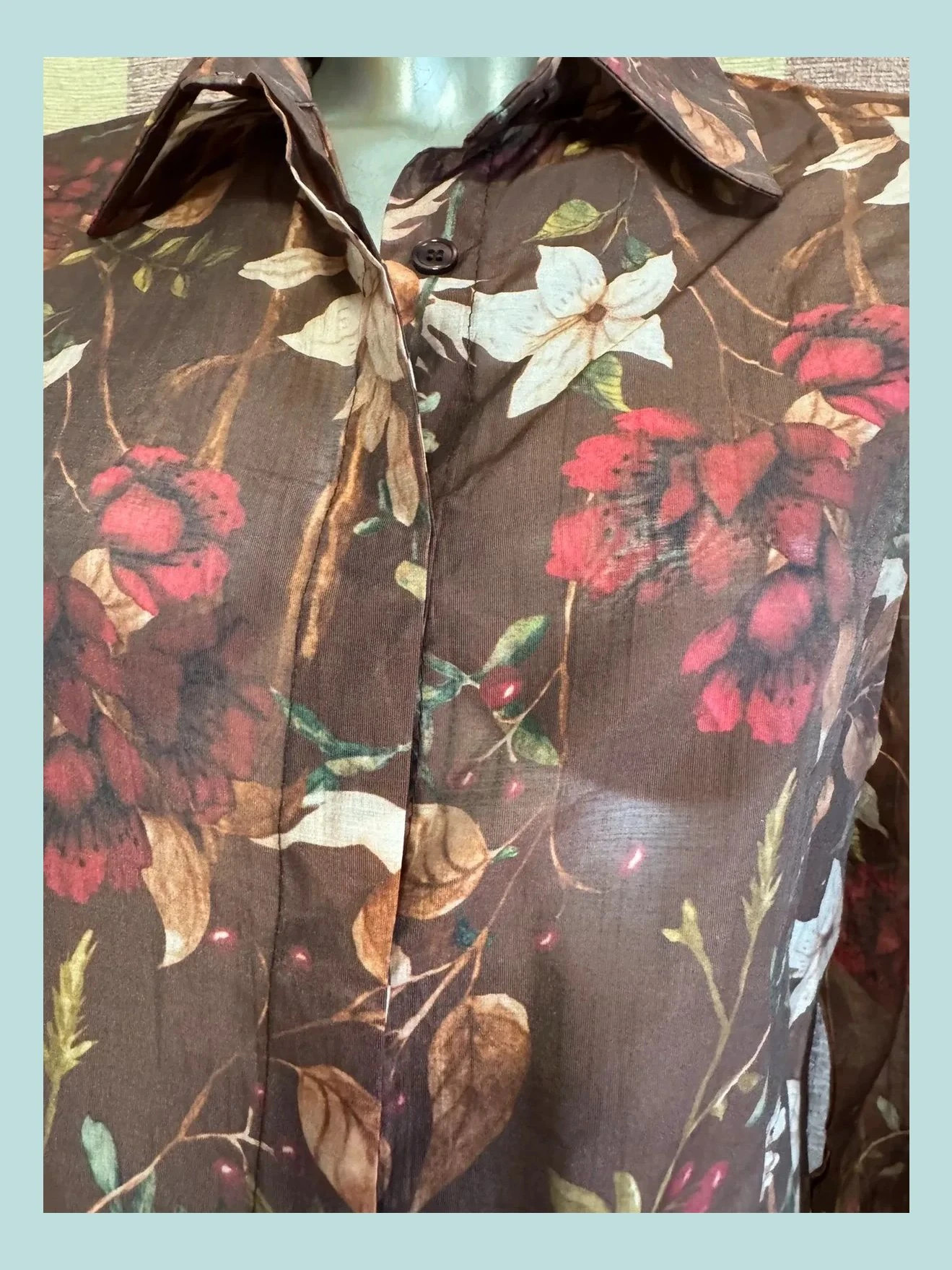 Blusa flores de vera jo talla S/M 🍀 – VERA JO – taille S / 36 / 8 5