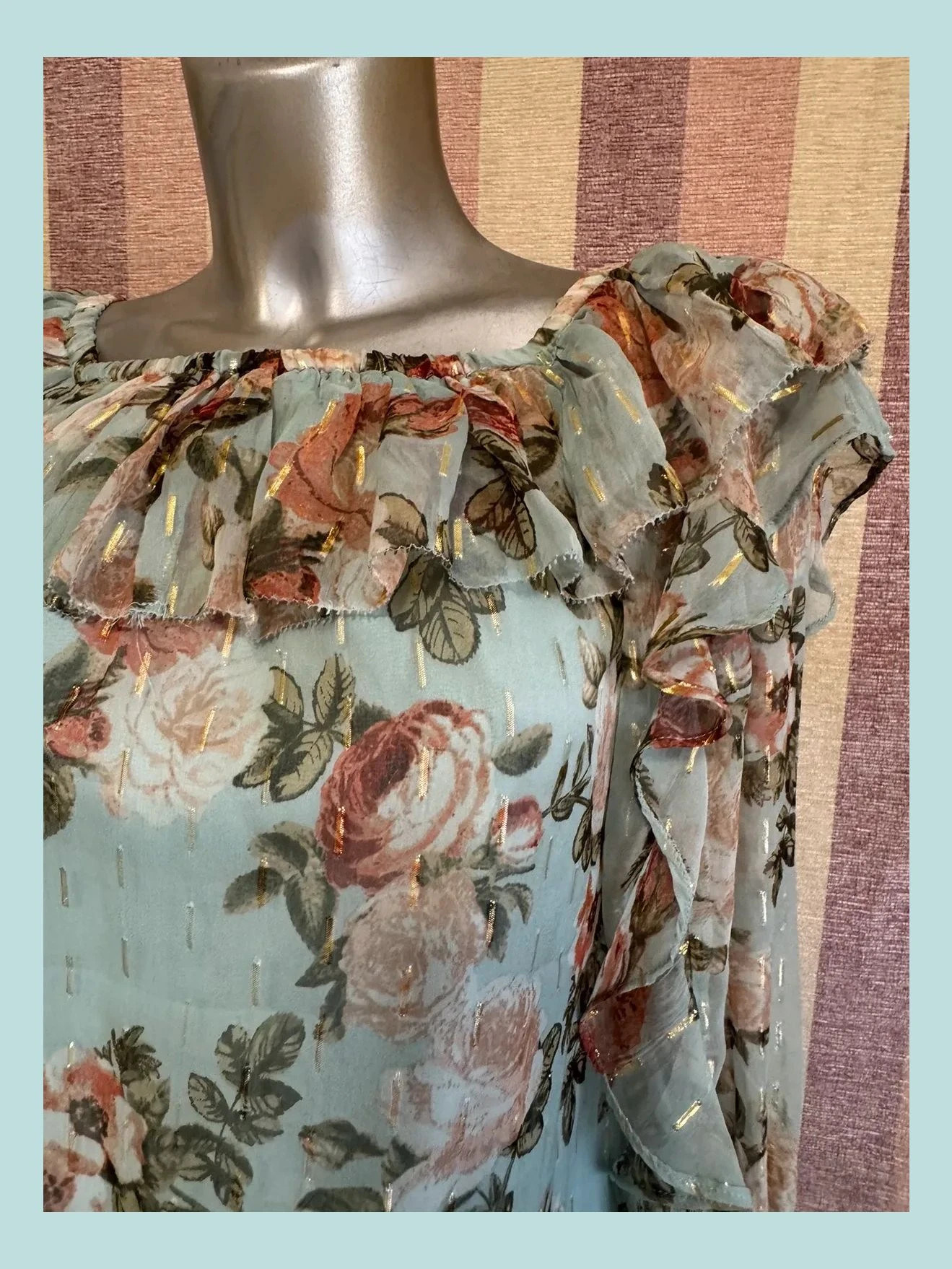 Blusa estampada flores marca River Island, talla 34 🍀 – River Island – taille XS / 34 / 6 3