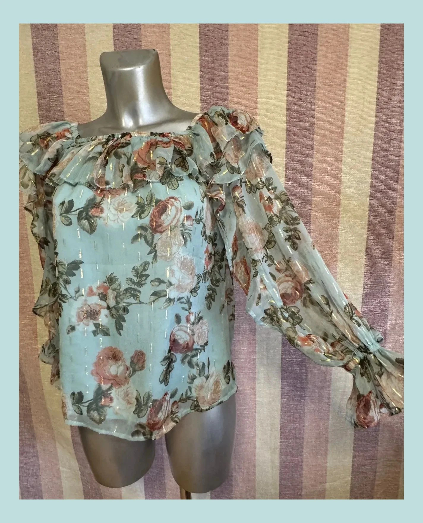 Blusa estampada flores marca River Island, talla 34 🍀 – River Island – taille XS / 34 / 6 4