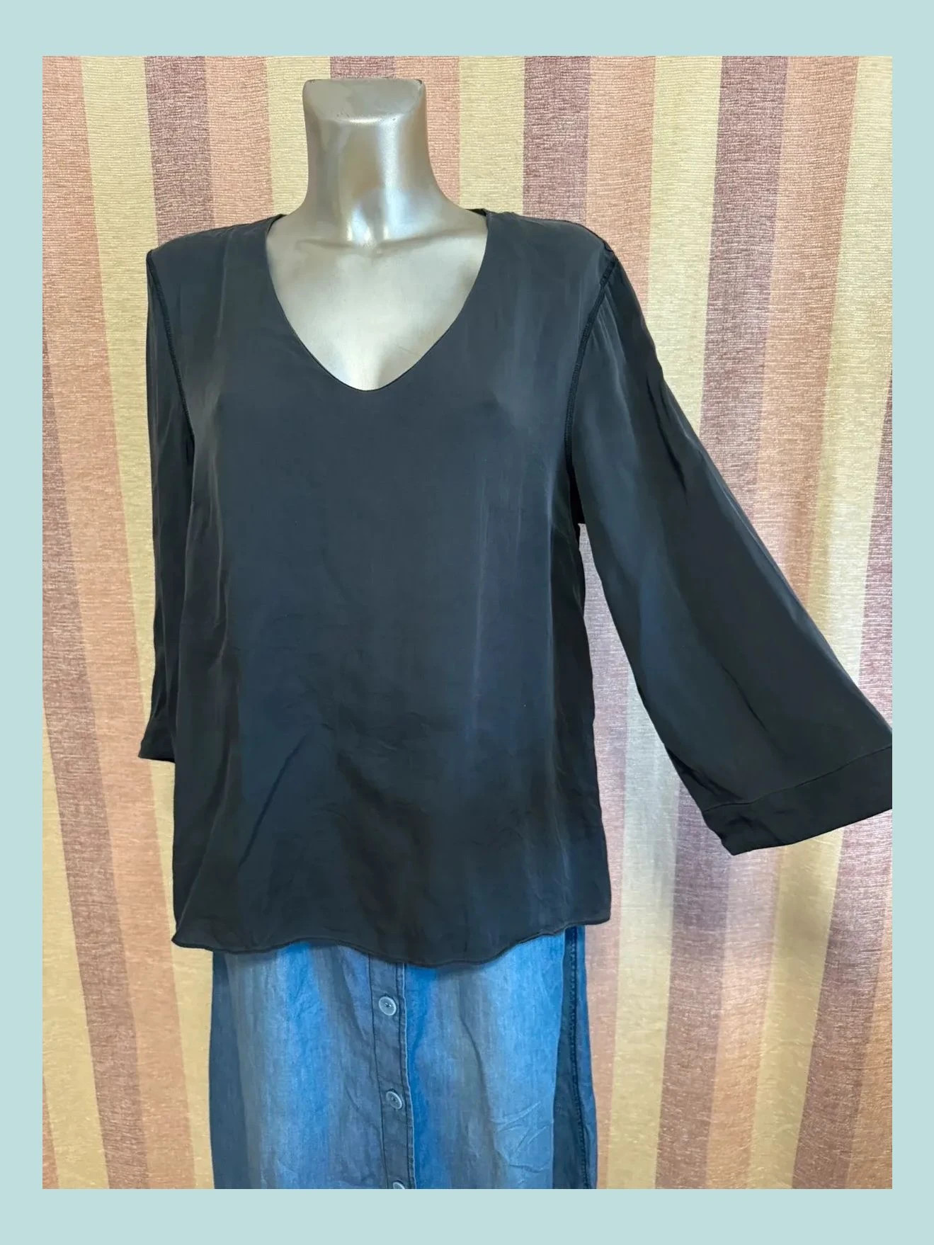 Blusa seda marca Ahlvar talla XL 🍀 – Ahlvar Gallery – taille XL / 42 / 14 2