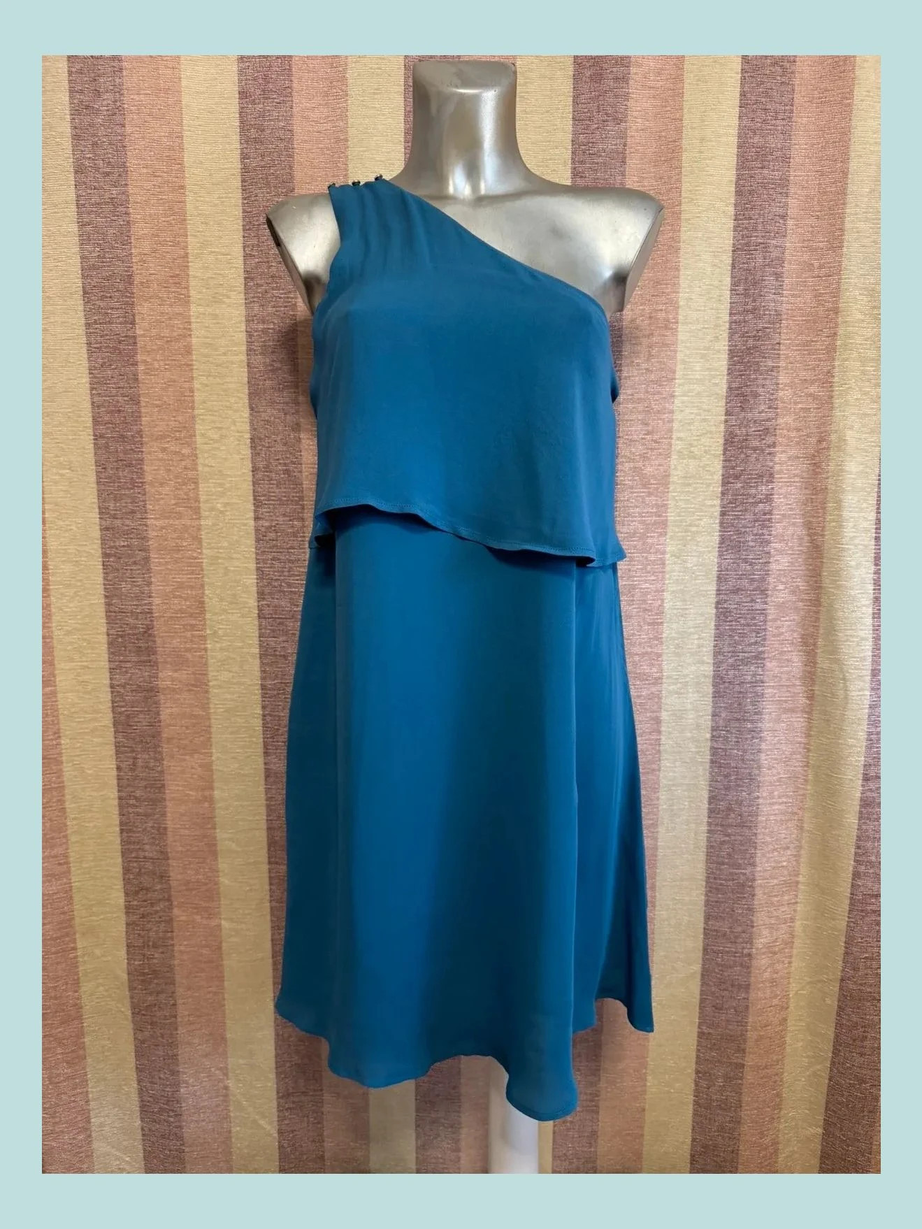Vestido azul asimétrico de Intropia talla 34 🍀