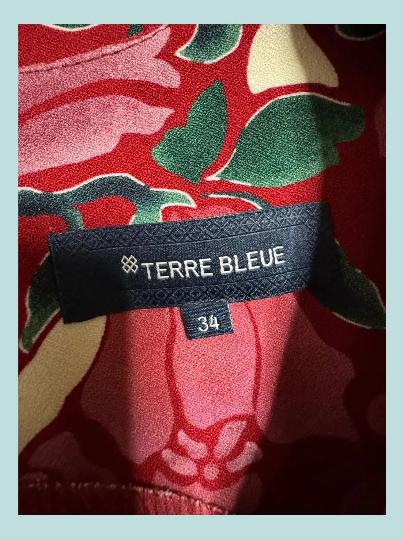 Blusa estampada flores marca terre bleue , talla 34 🍀 – Terre Bleue – taille XS / 34 / 6 5