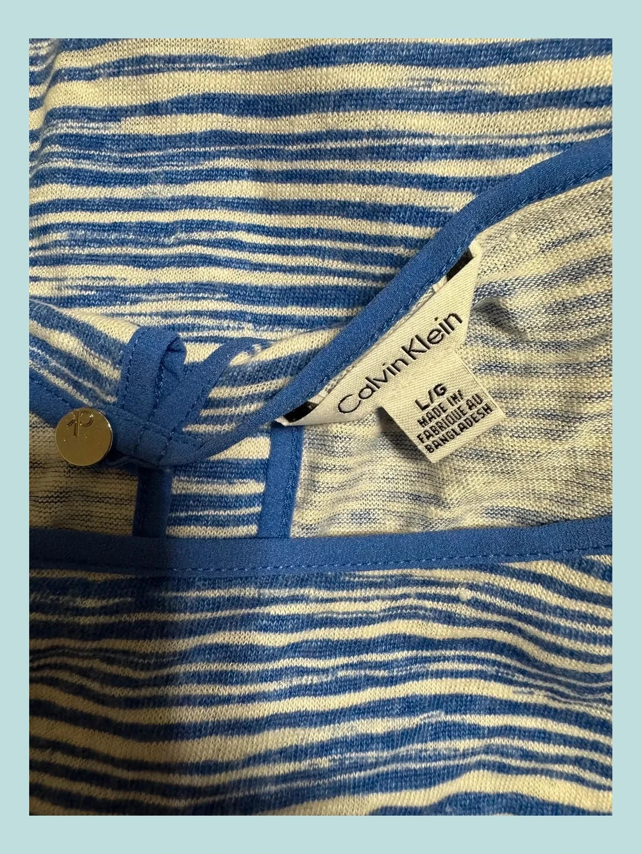 Blusa verano de calvin Klein , talla L , elástica 🍀 – Calvin Klein – taille L / 40 / 12 4