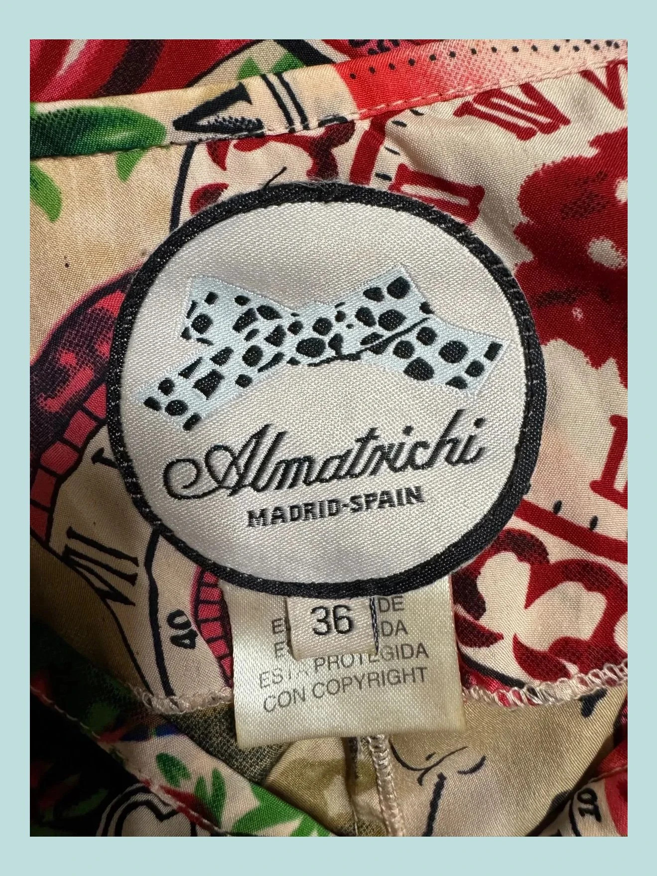 Vestido estampado marca Almatrichi , talla 36 🍀 – Almatrichi – taille S / 36 / 8 5
