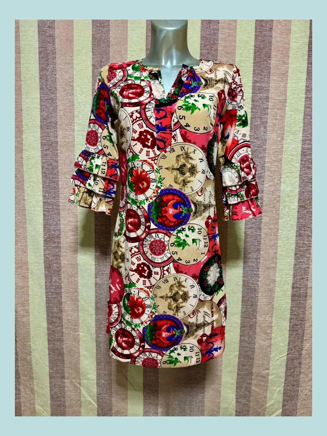 Vestido estampado marca Almatrichi , talla 36 🍀