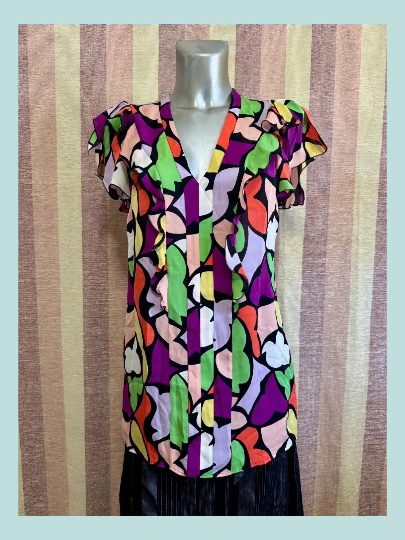 Blusa estampada 100% seda de marca Etro talla 38 🍀 – Etro – taille M / 38 / 10