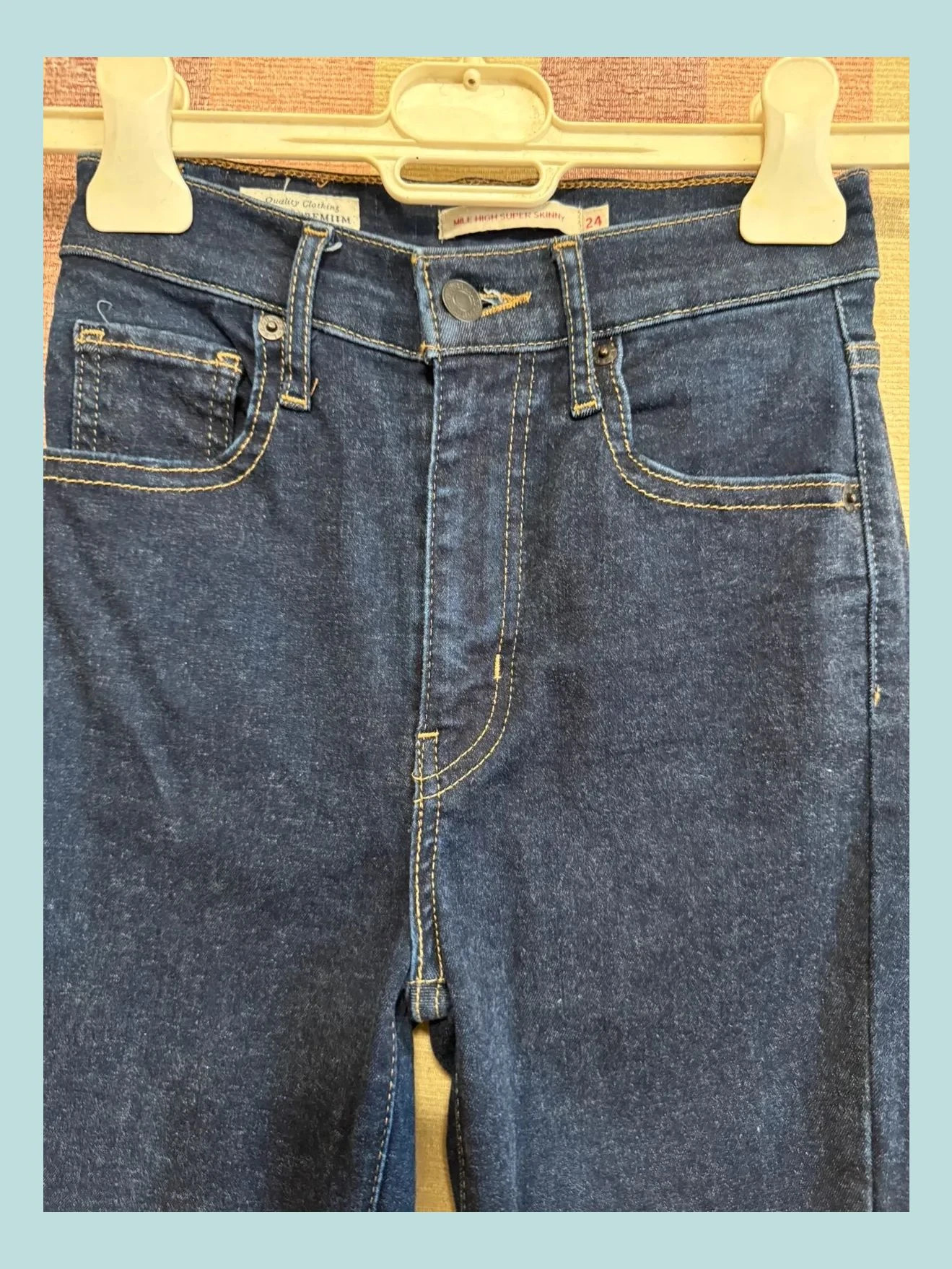 Vaqueros Levis cintura alta , elástico, talla 34 🍀 – Levi's – taille XS / 34 / 6 4