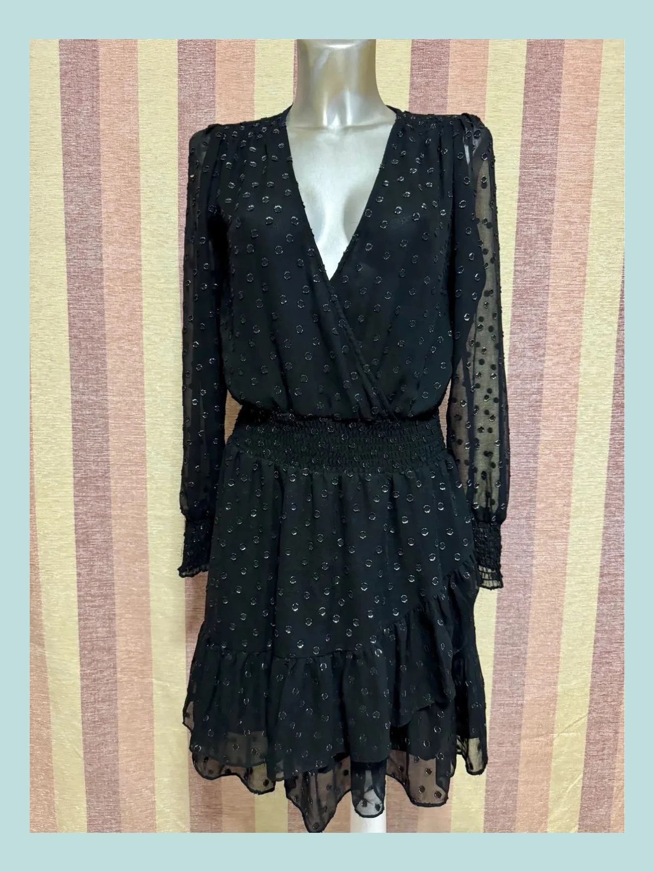 Vestido negro fiesta de Michael Kors talla S 🍀