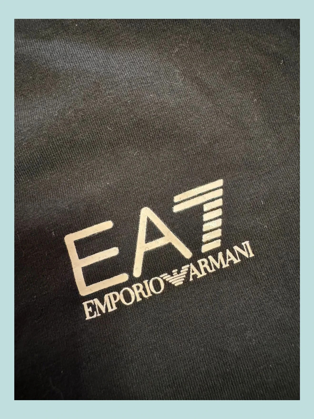 Camiseta oversize crop negra de armani talla XXS 🍀 – EA7 Emporio Armani – taille XXS / 32 / 4 5