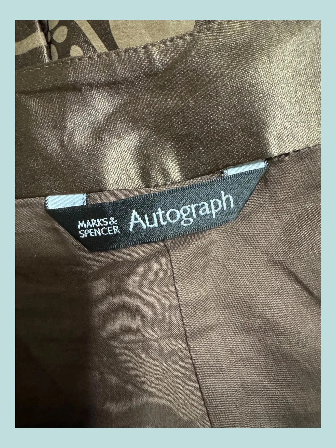 Falda satinada marca autograph , talla 40, tela seda y algodón 🍀 – M&S Autograph – taille L / 40 / 12 5