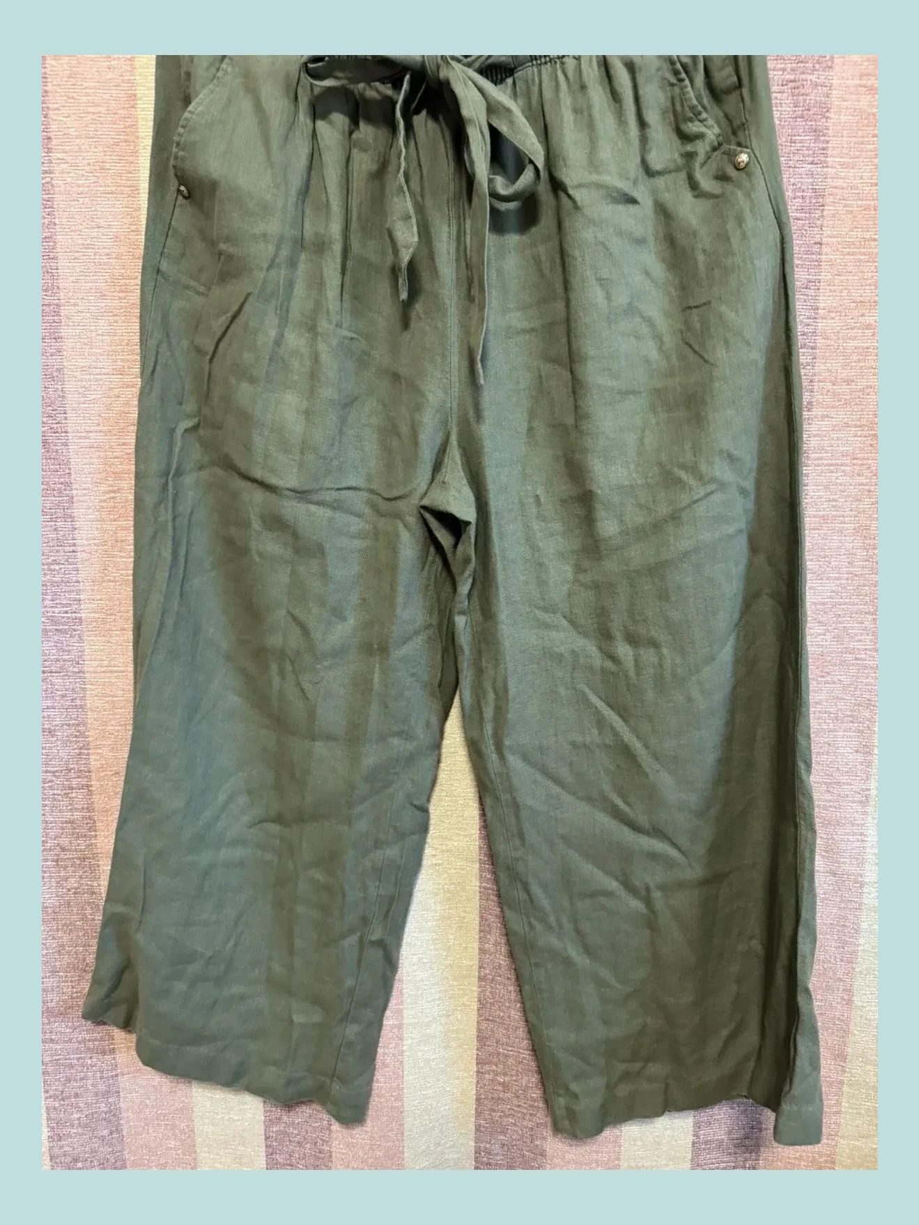 Pantalón capri lino y viscosa de Michael Kors , talla M 🍀 – Michael Kors – taille M / 38 / 10 2