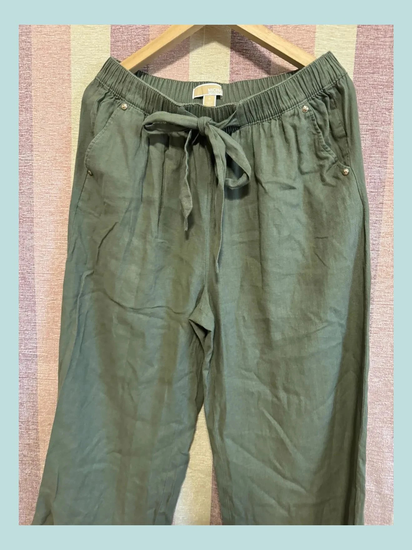 Pantalón capri lino y viscosa de Michael Kors , talla M 🍀 – Michael Kors – taille M / 38 / 10 3