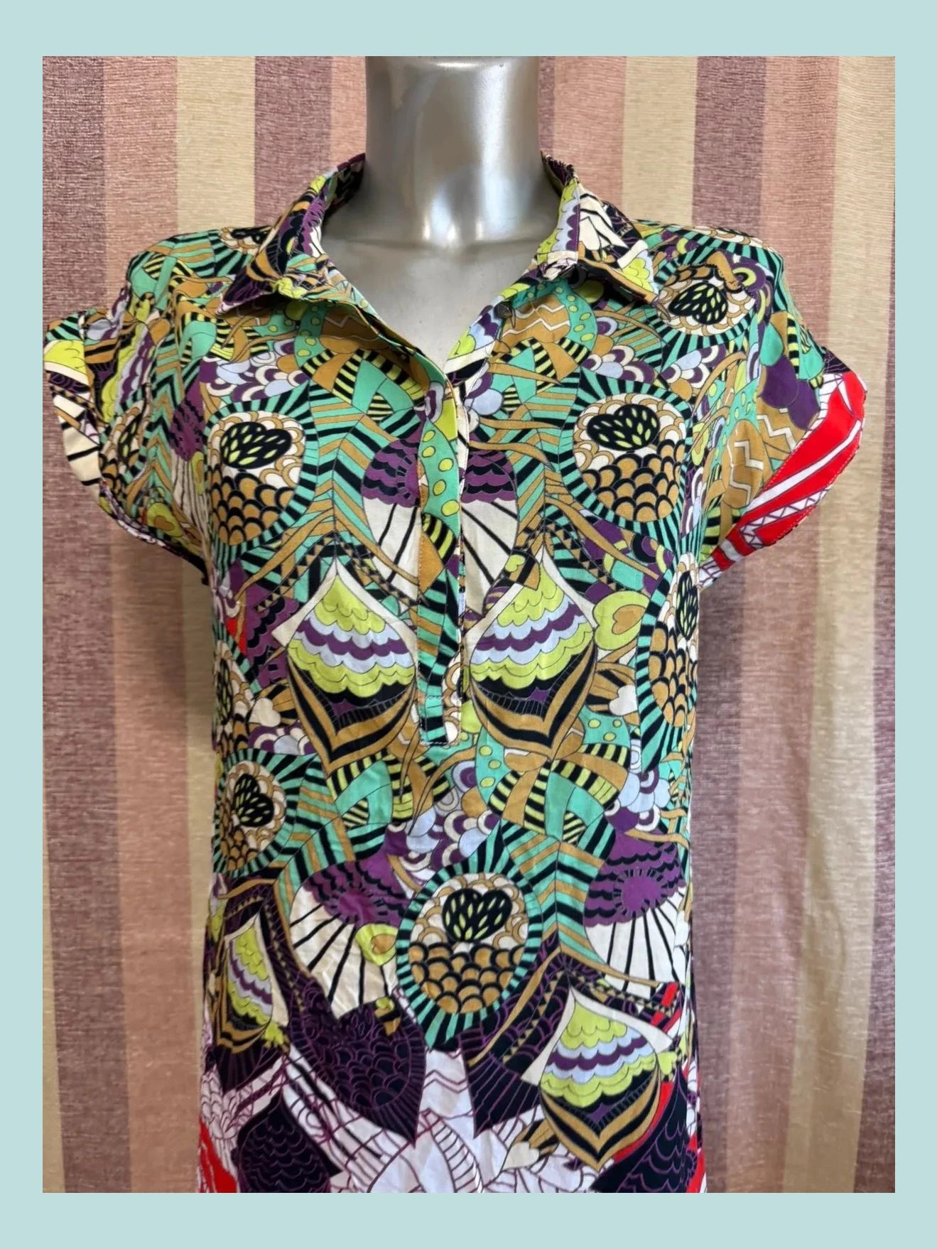 Vestido mini estampado de custo Barcelona, talla 36 🍀 – Custo Barcelona – taille S / 36 / 8 3
