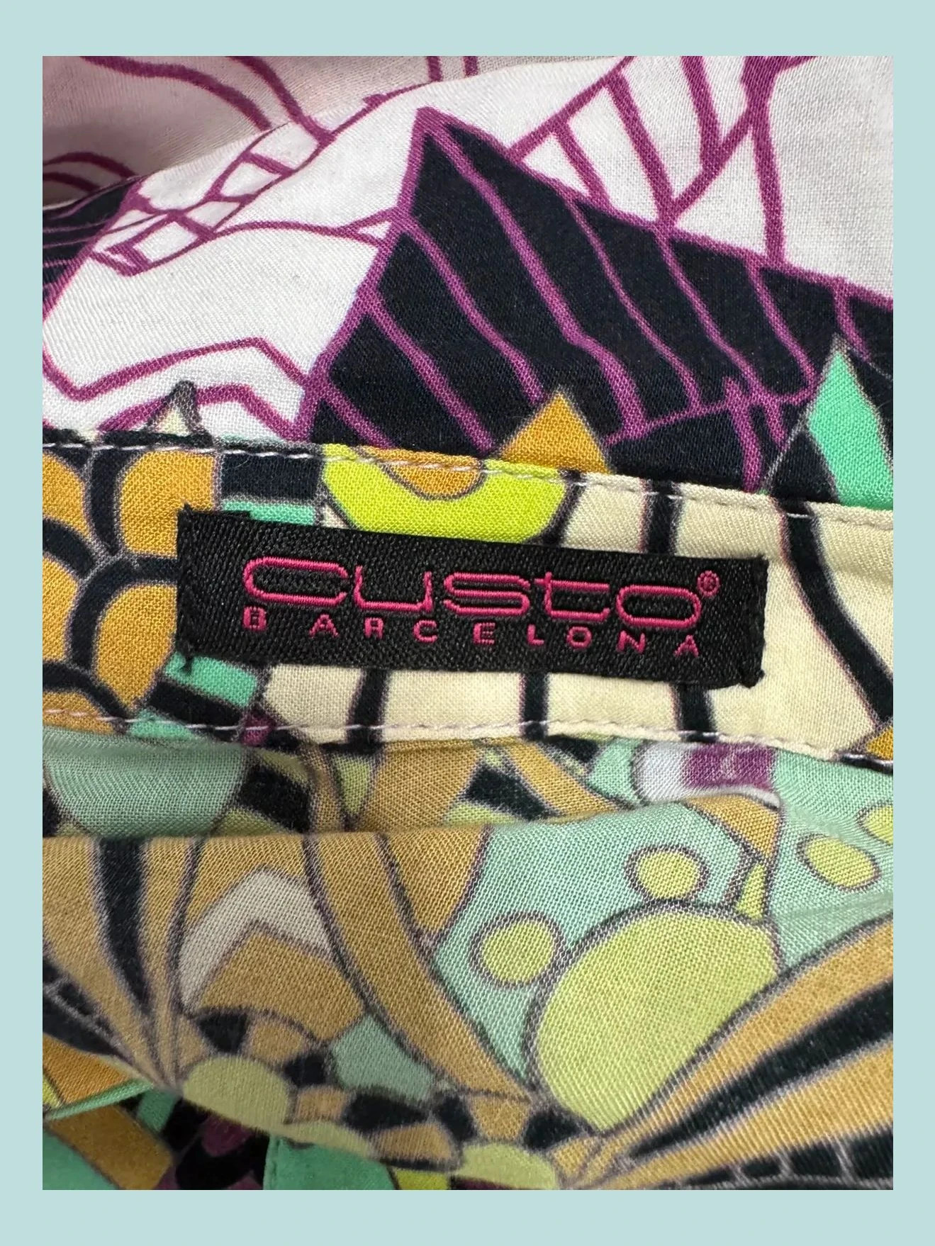 Vestido mini estampado de custo Barcelona, talla 36 🍀 – Custo Barcelona – taille S / 36 / 8 5