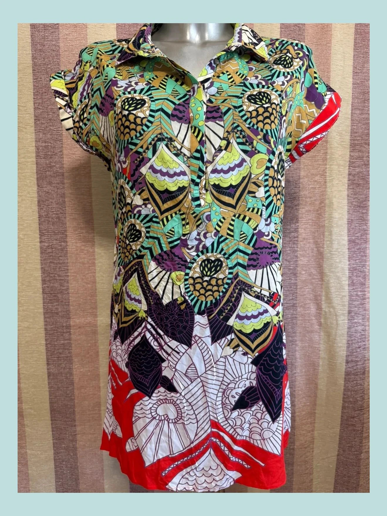 Vestido mini estampado de custo Barcelona, talla 36 🍀 – Custo Barcelona – taille S / 36 / 8 2