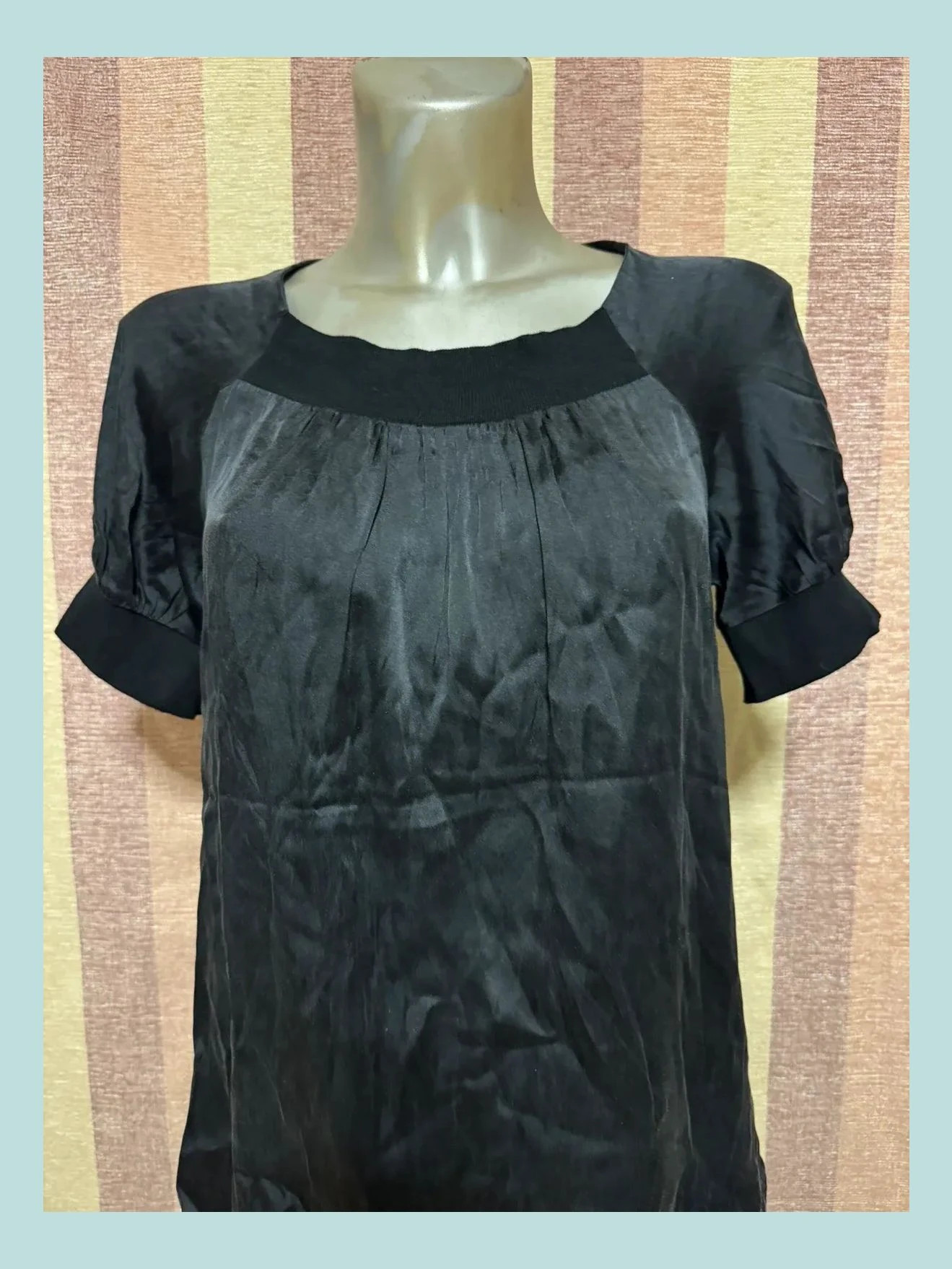 Blusa negra seda talla 38 🍀 – Steffen Schraut – taille M / 38 / 10 3