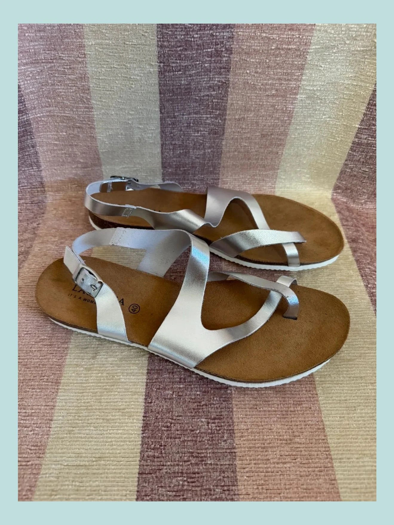 Sandalias plateada piel marca Lascana , número 40 🍀 – Lascana – taille 40 2