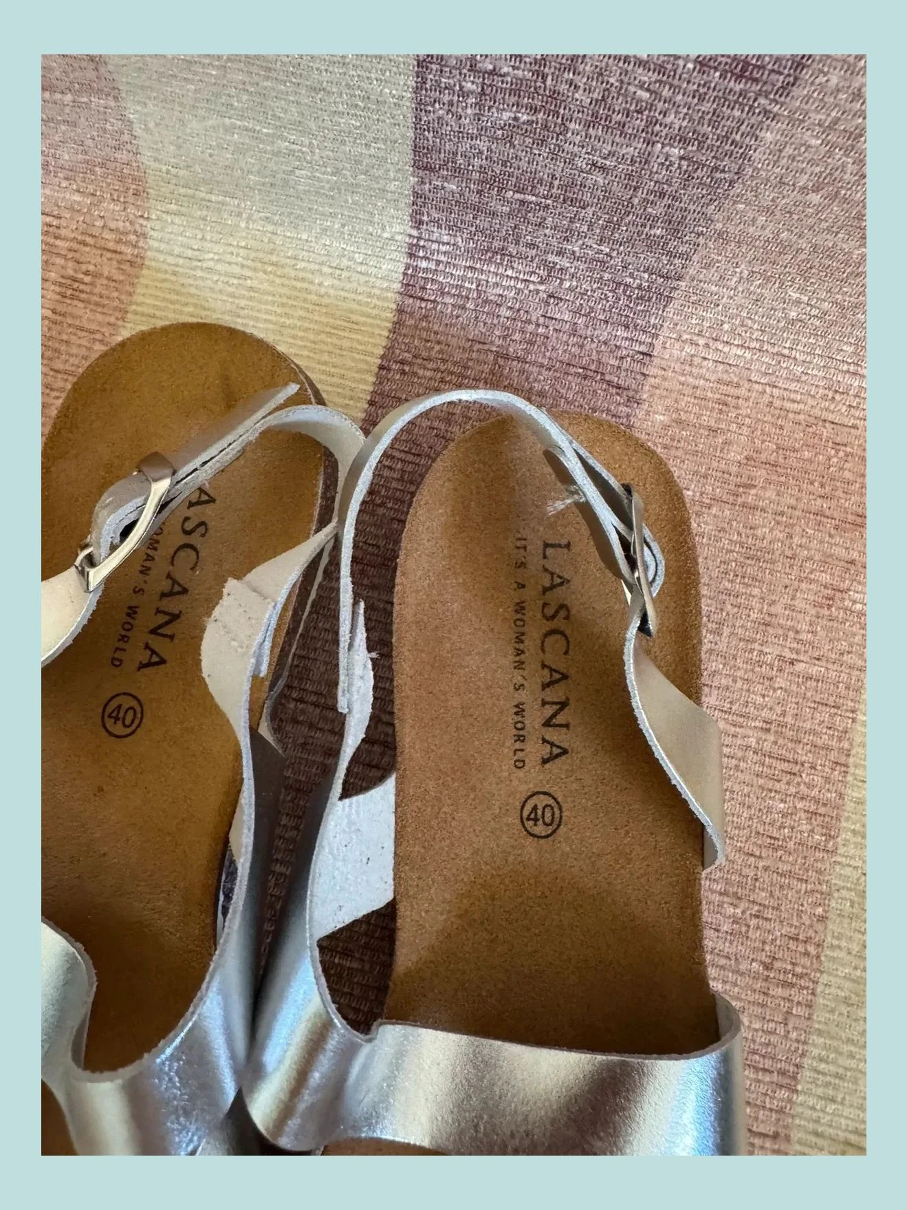 Sandalias plateada piel marca Lascana , número 40 🍀 – Lascana – taille 40 3