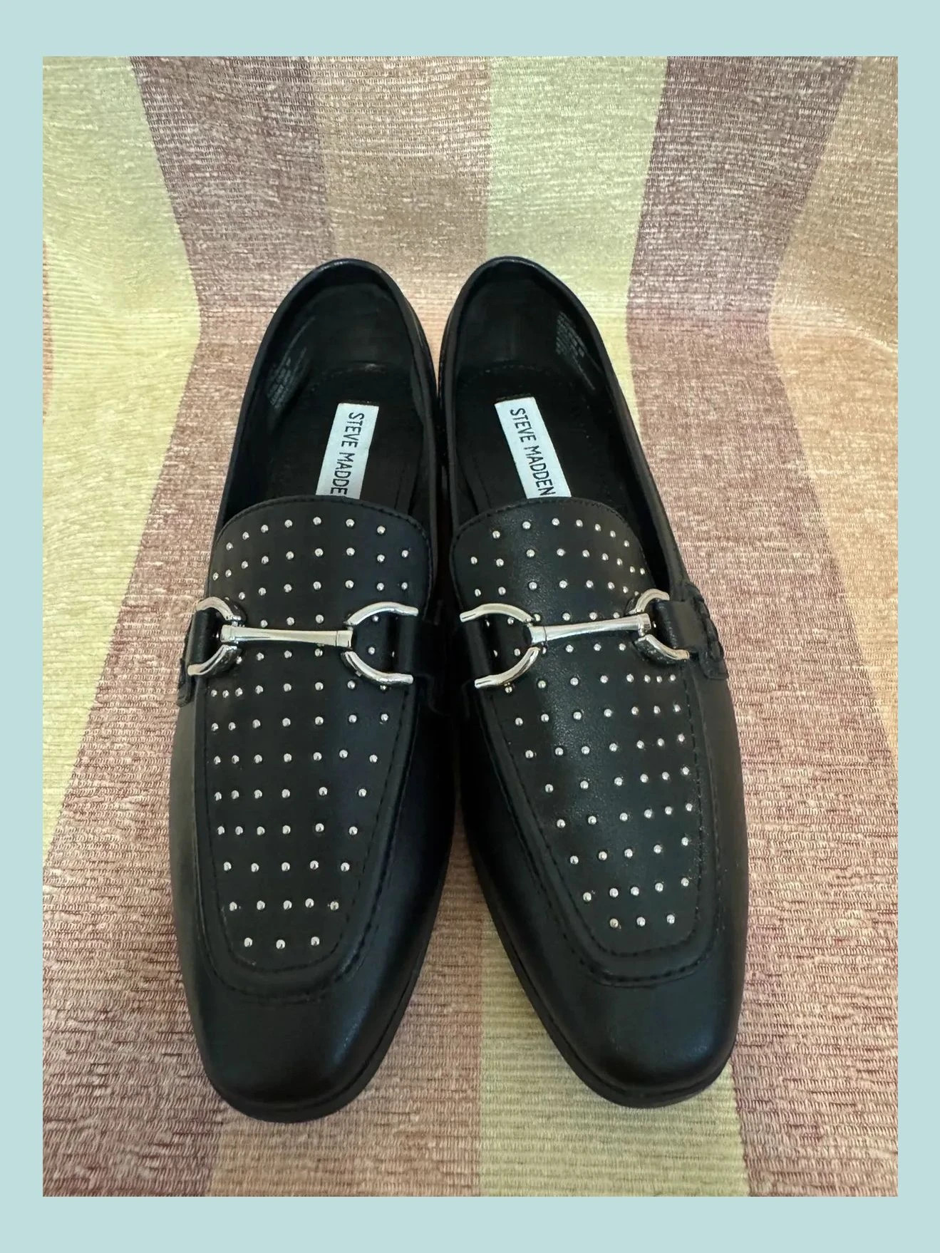 Mocasines piel negros con tachuelas de Steve Madden , número 39 🍀 – Steve Madden – taille 39 5
