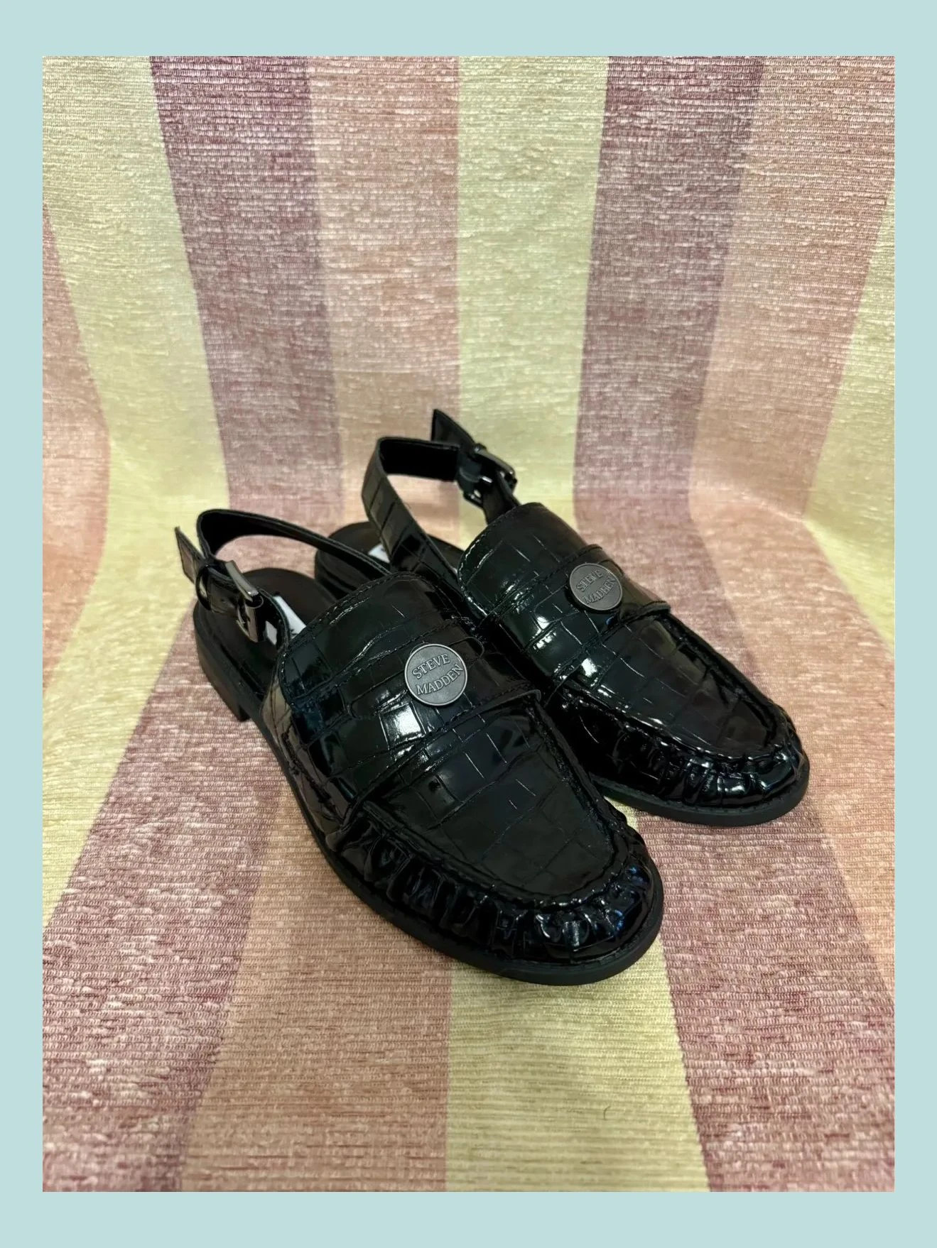 Mocasines charol destalonados de Steve Madden, número 37 🍀