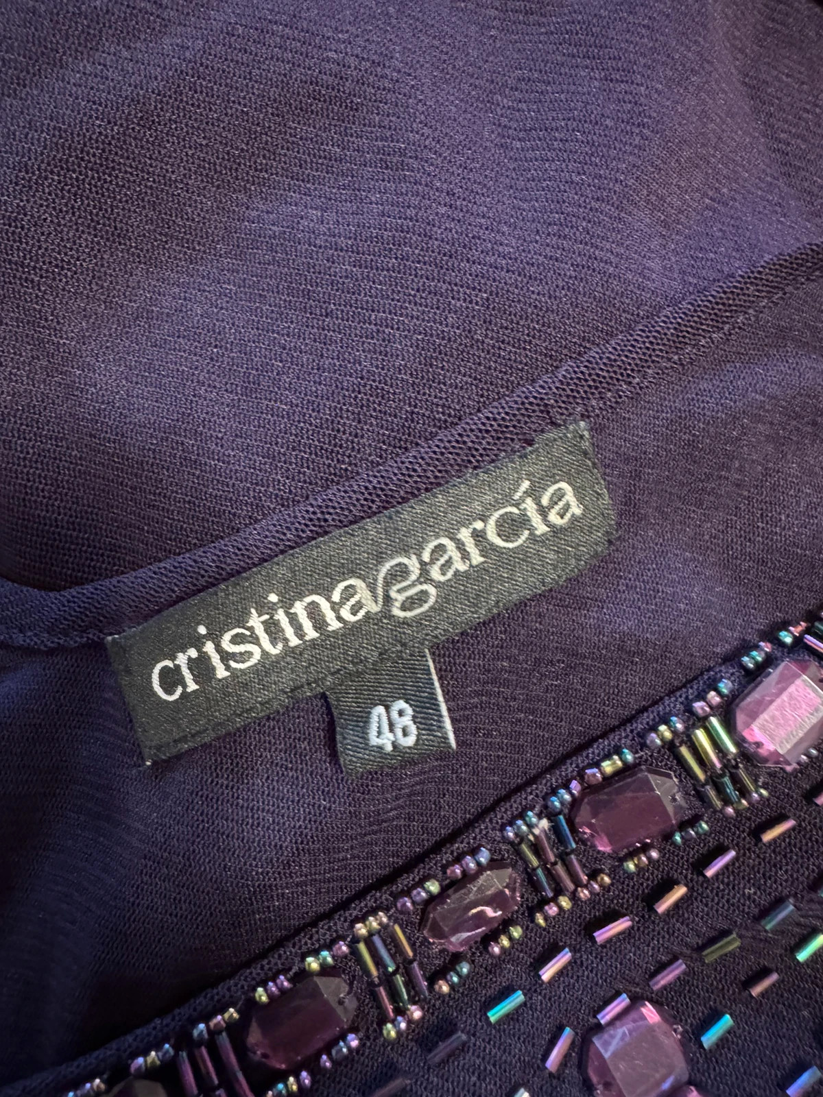 Blusa con brillos de Cristina Garcia talla 48 , tela elástica 🍀 – Cristina Garcia – taille 4XL / 48 / 20 4