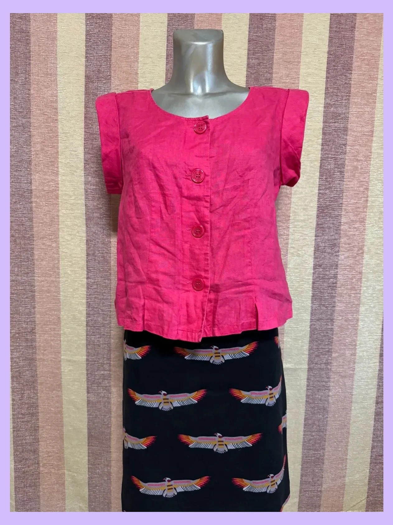 Blusa crop 100% lino de marca Hobbs talla 40 🍀 – Hobbs – taille L / 40 / 12